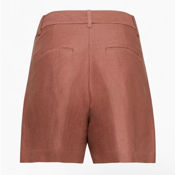 Aritzia color mocha sorbet Effortless Linen 5" Short - Picture 6 of 12